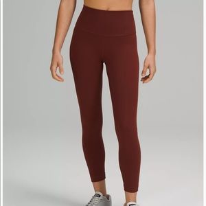 Wunder Train High Rise Tight 25" Date Brown Sz 6